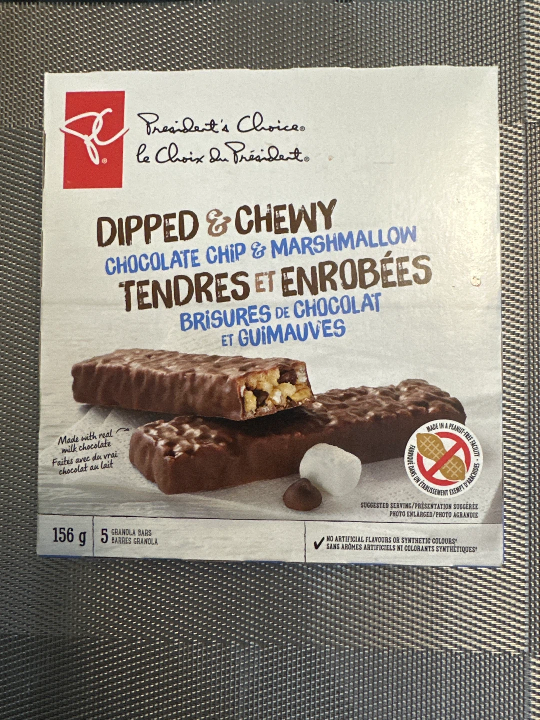 President's Choice Dipped Chip & Marshmallow Granola Bars