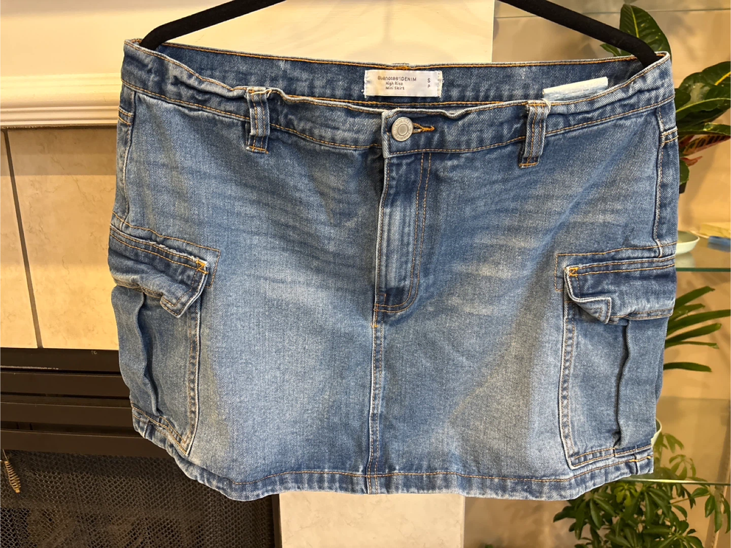Bluenotes Denim High Rise Mini Skirt