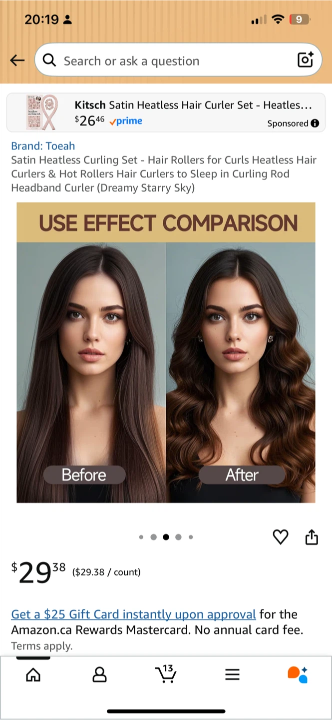 Toe-ah Satin Heatless Hair Curler Set - Dreamy Starry Sky - photo 4