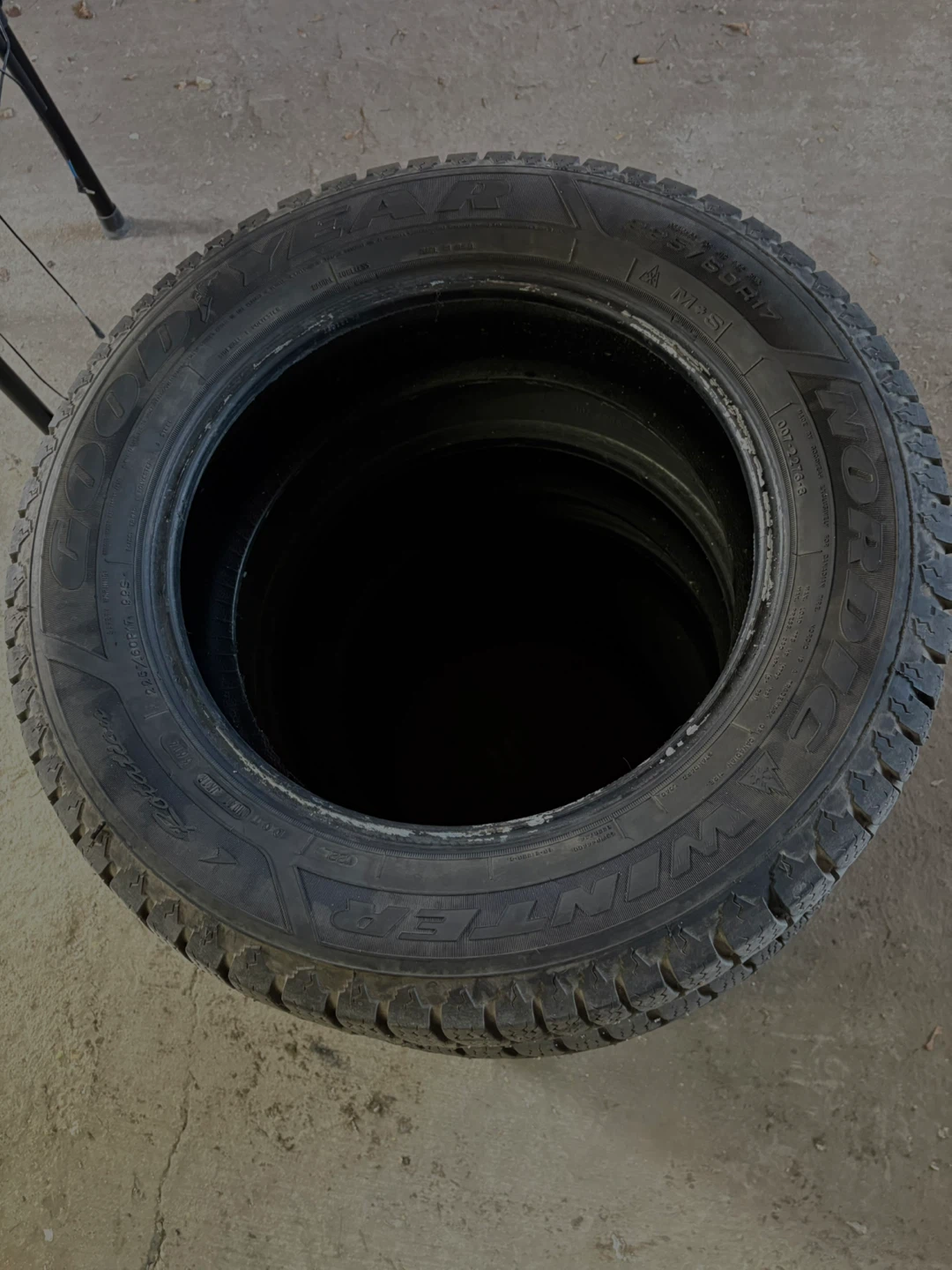 Studded Goodyear Winter Tires - 4x, No Rims - photo 2