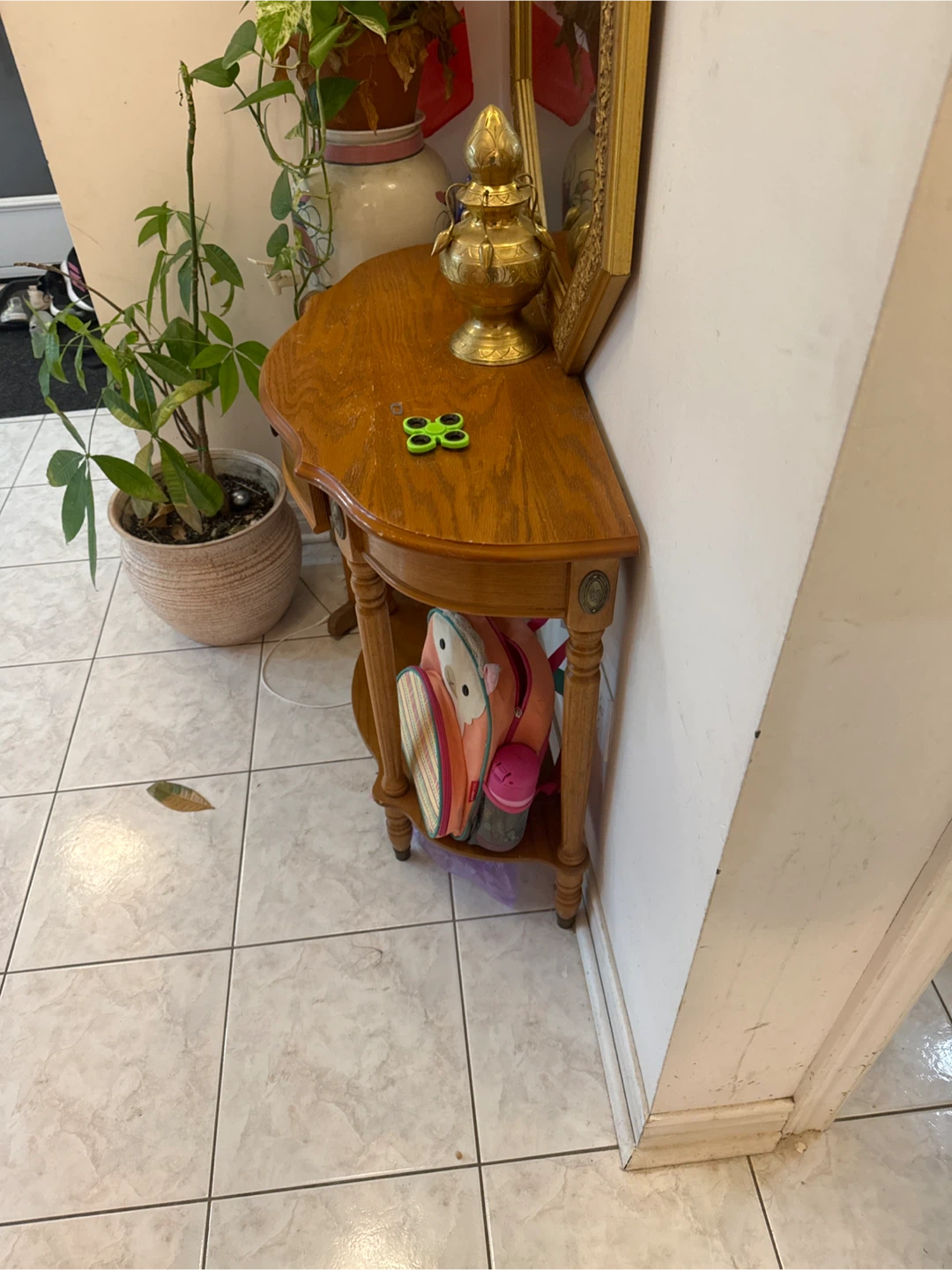 Wooden Console Table with Drawer - photo 2