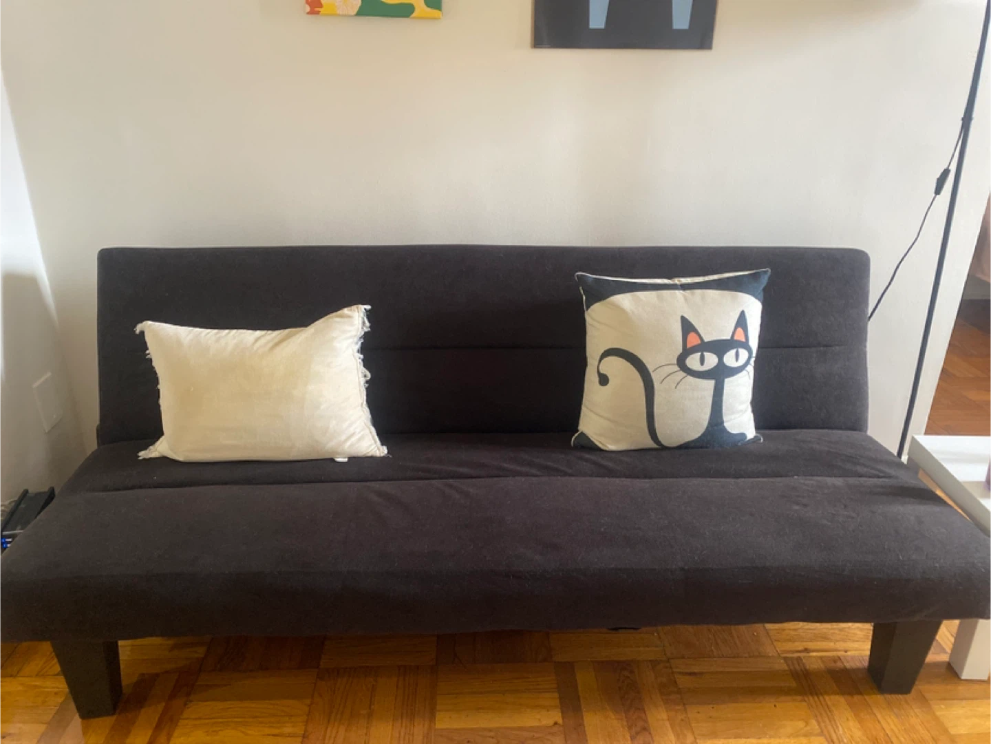 Dark Brown Futon Couch - photo 3