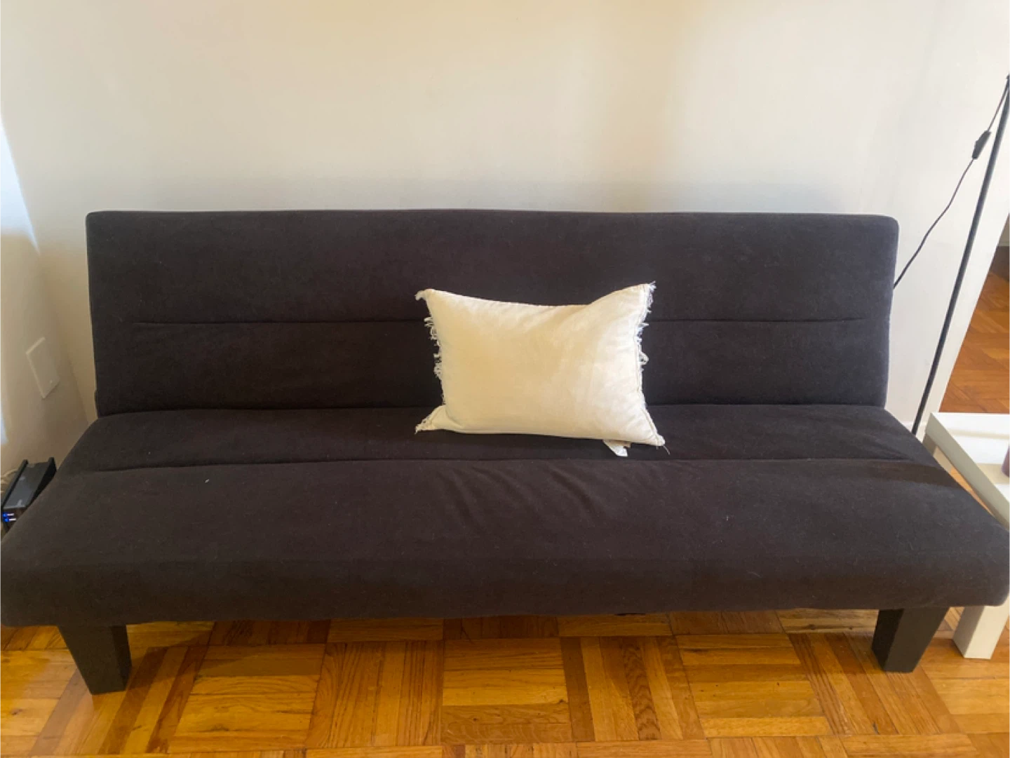 Dark Brown Futon Couch - photo 2