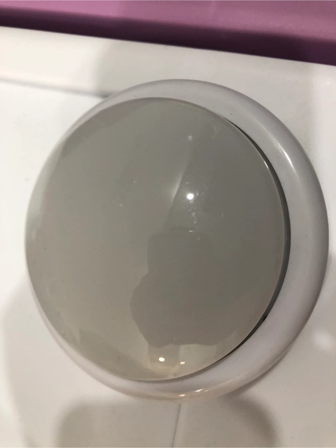 White Dome Light with Battery Compartment