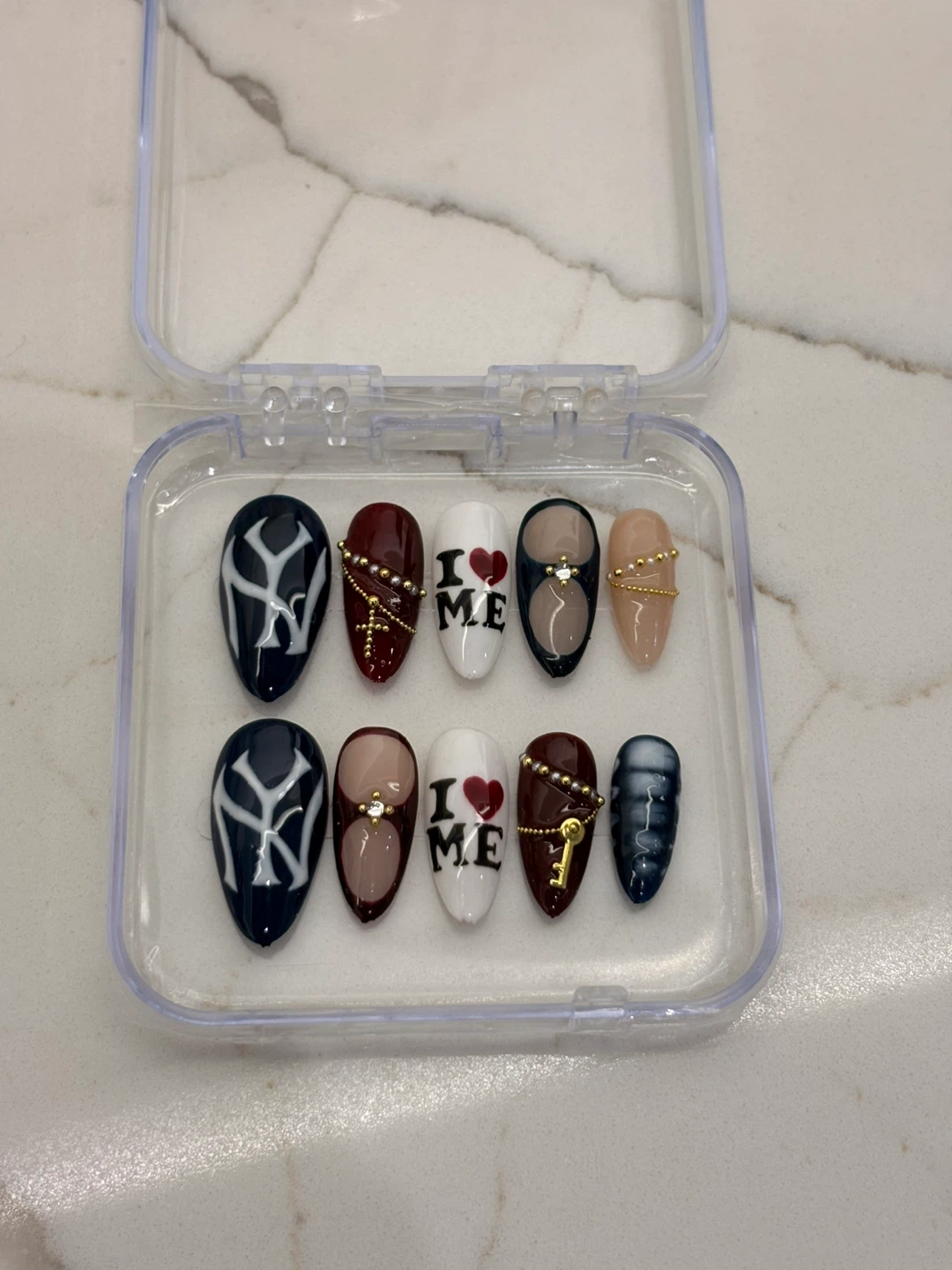 Handmade Press-on Nails Set - NYC style - photo 2
