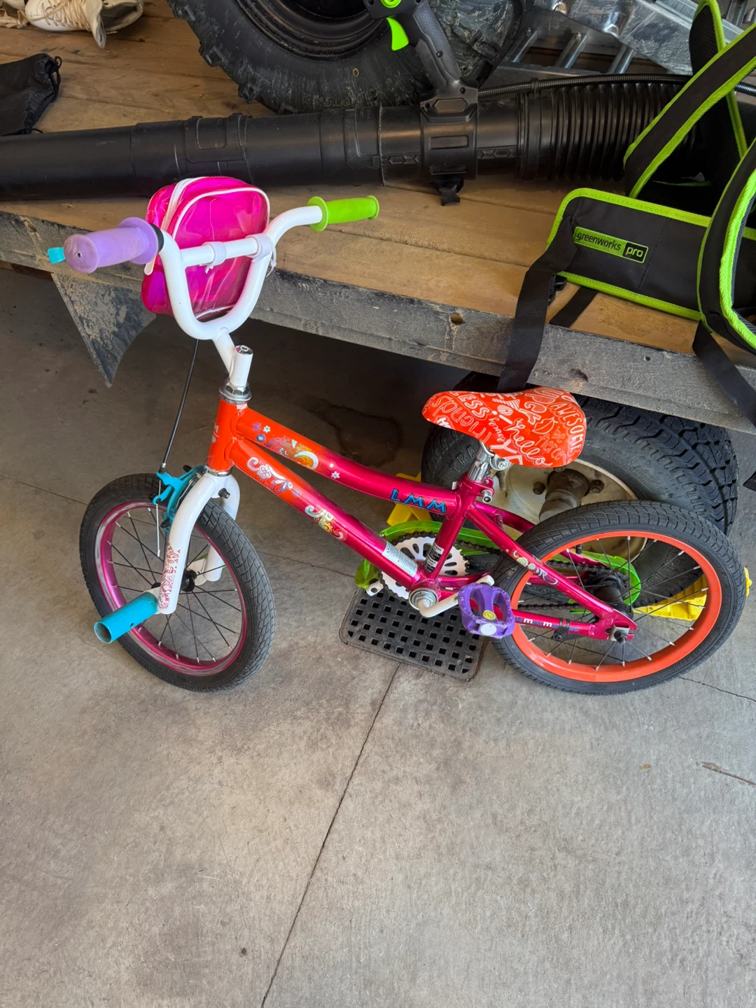 Kids Pink and Orange "Lava" Bicycle - photo 2