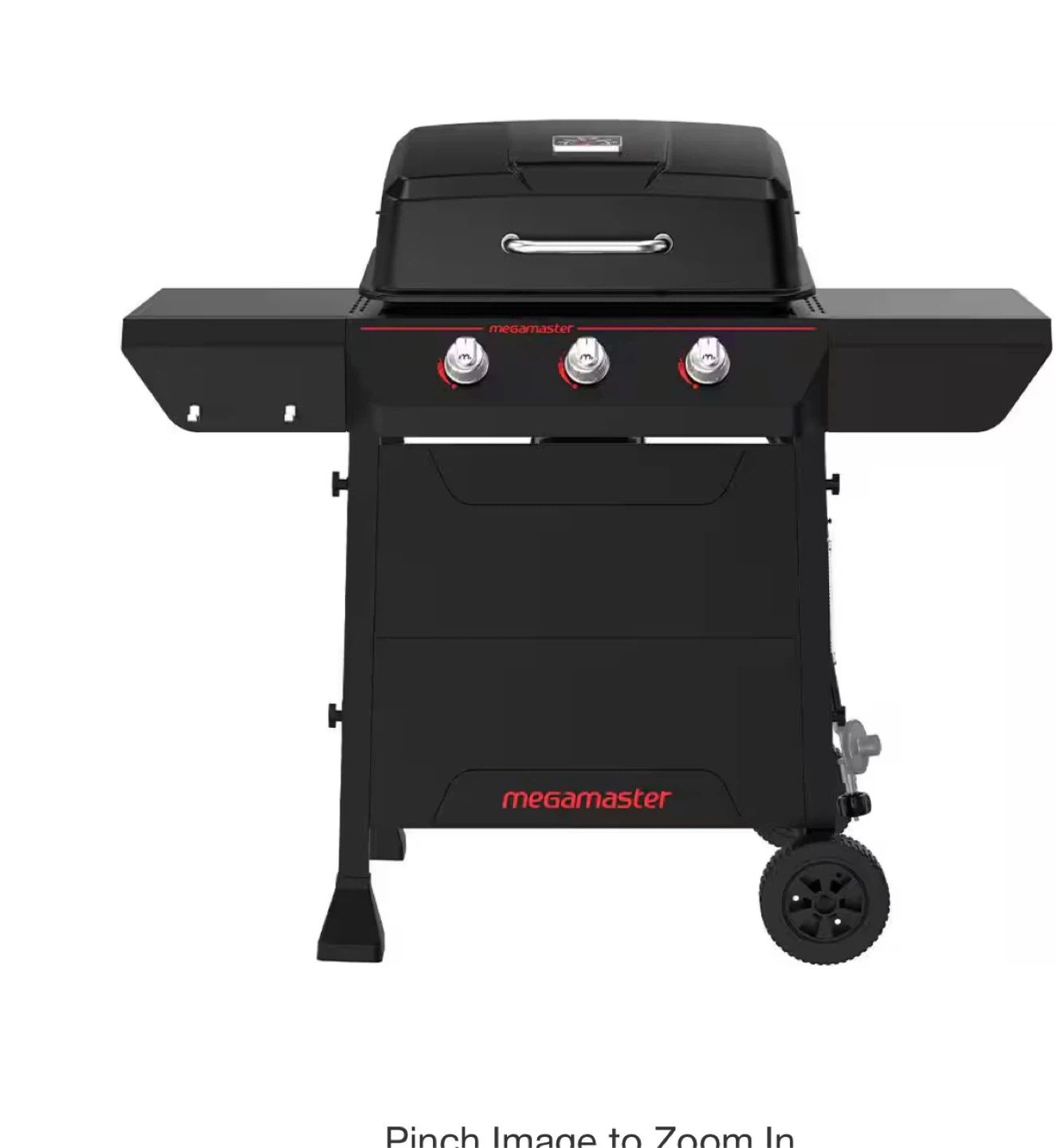 Megamaster Black Gas Grill