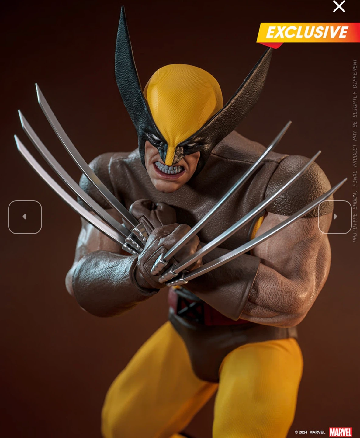 Wolverine "Brown Costume" 1/6 Scale Figure - photo 5