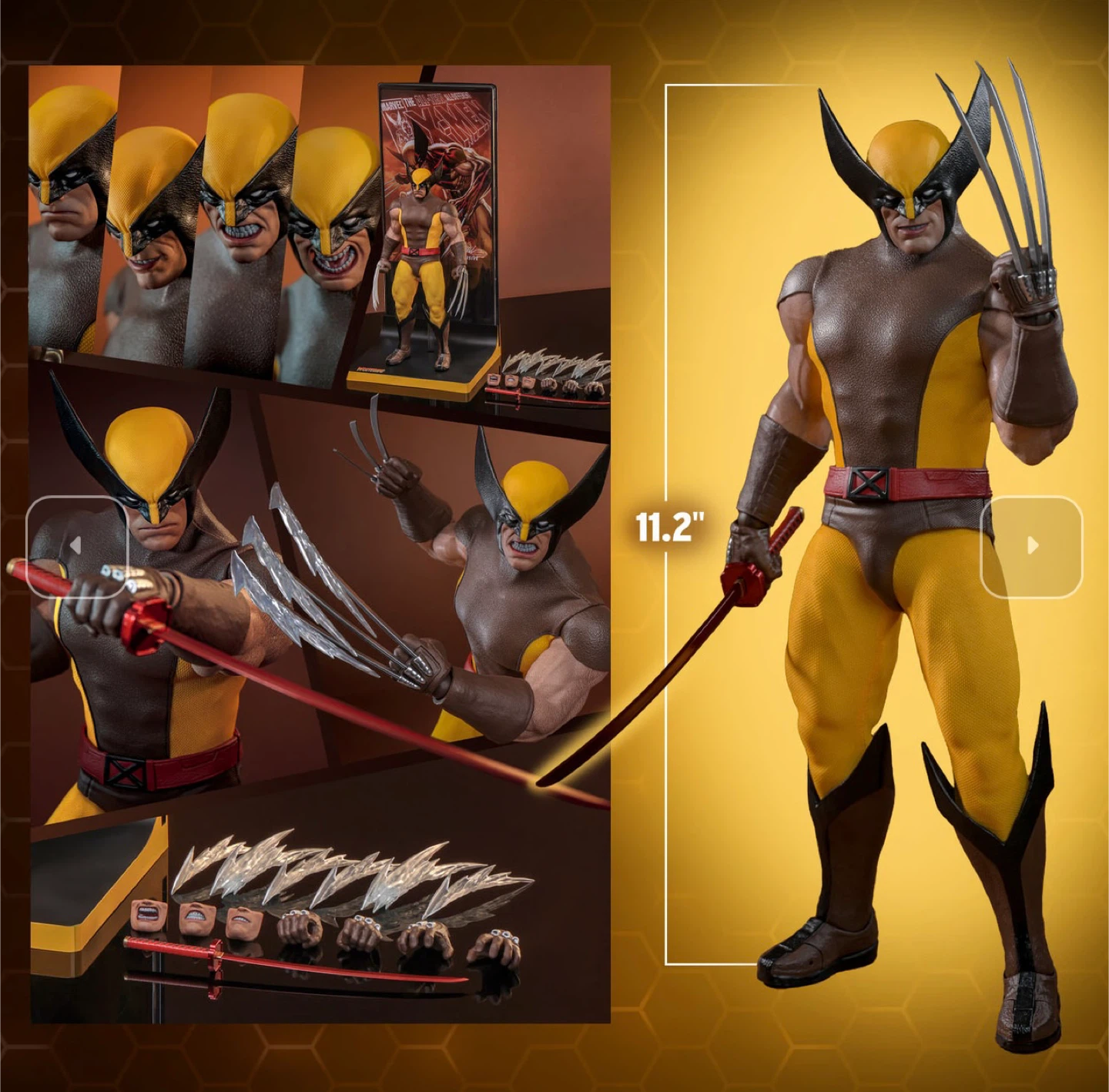 Wolverine "Brown Costume" 1/6 Scale Figure - photo 3