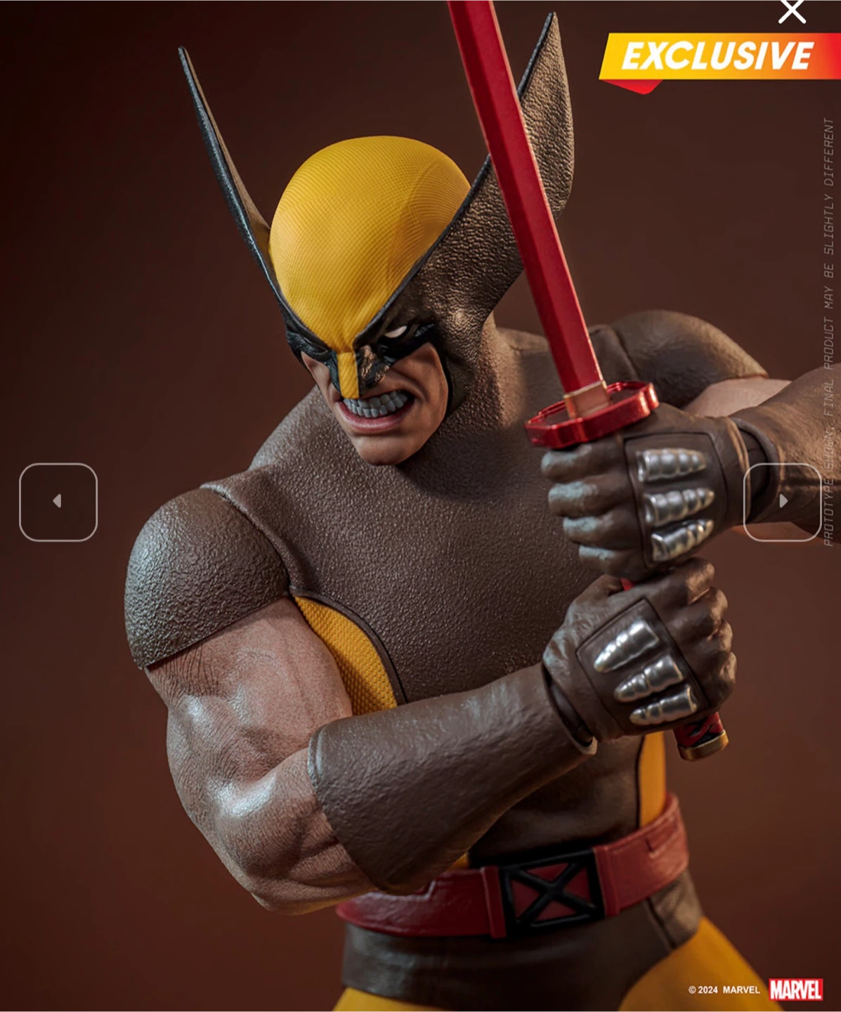 Wolverine "Brown Costume" 1/6 Scale Figure - photo 4