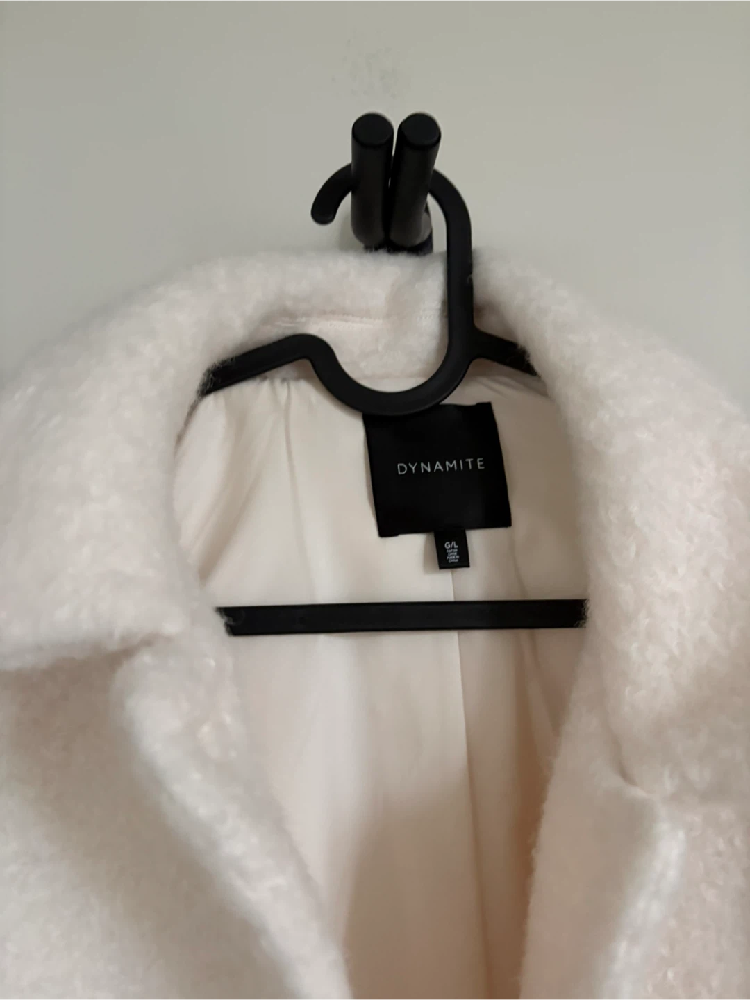 DYNAMITE White Boucle Cropped Jacket - Size Medium - photo 2