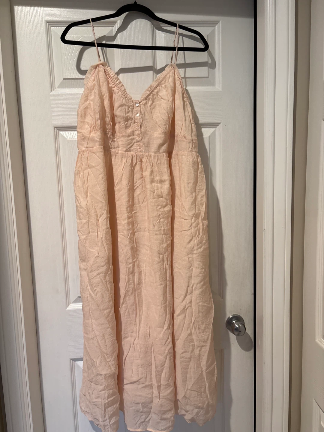 Light Pink Strappy Midi Dress