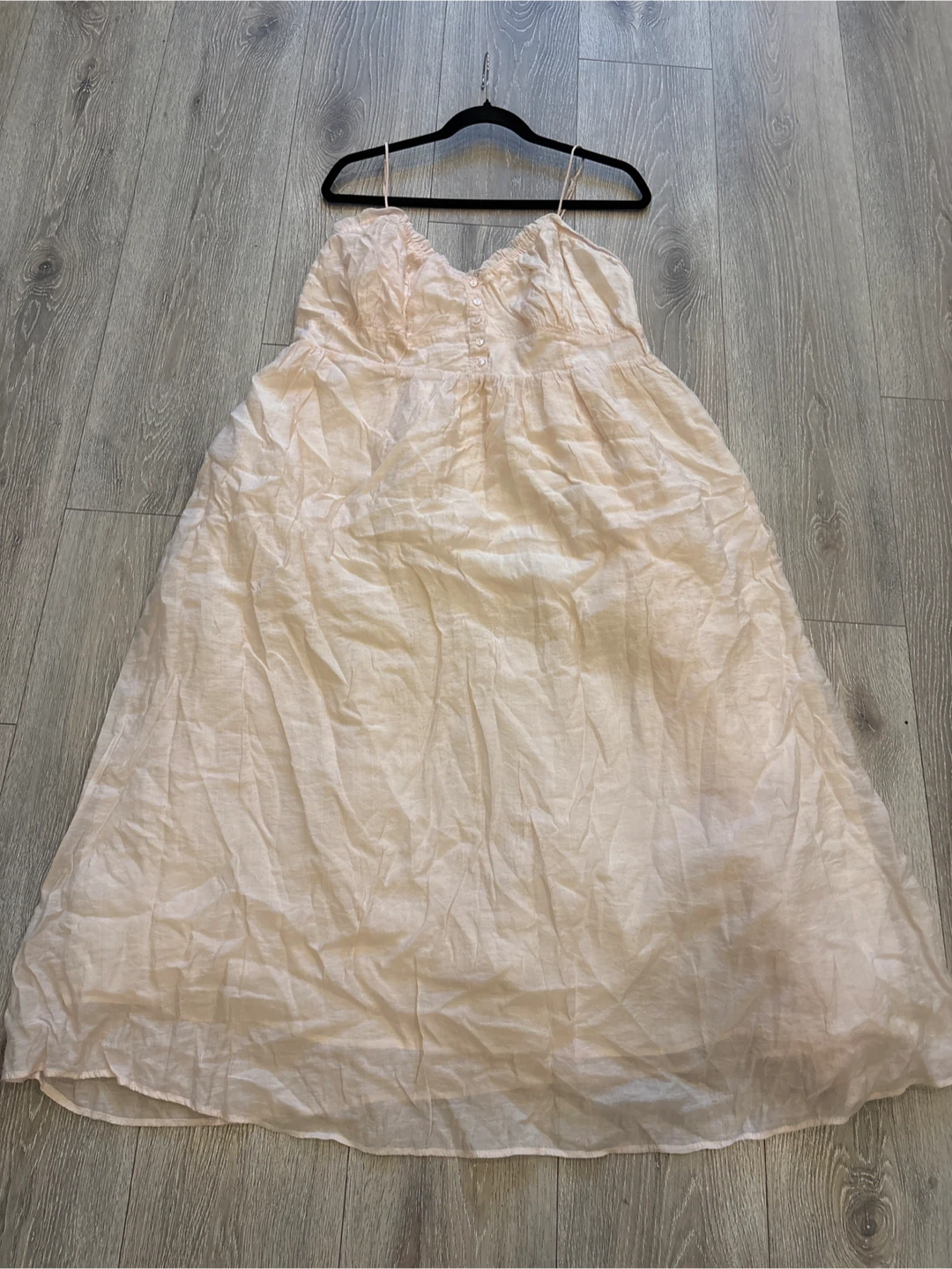 Light Pink Strappy Midi Dress - photo 5