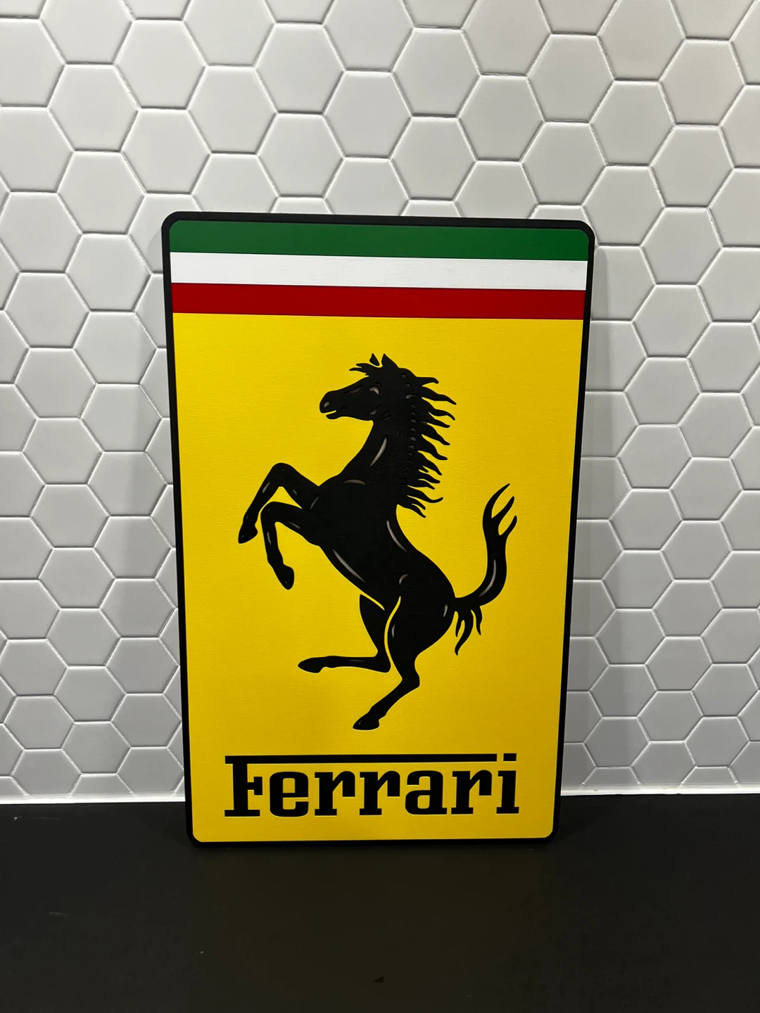 Ferrari Scuderia Horse Logo Sign