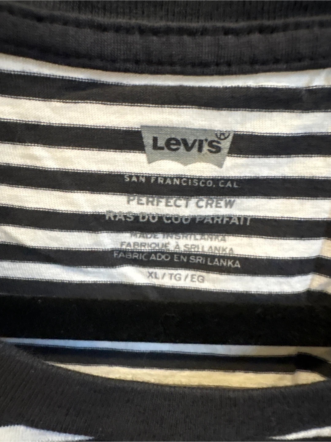 Levi's Men's Striped Perfect Crew T-Shirt XL - photo 3