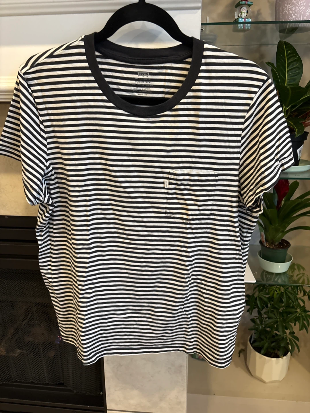 Levi's Men's Striped Perfect Crew T-Shirt XL - photo 4