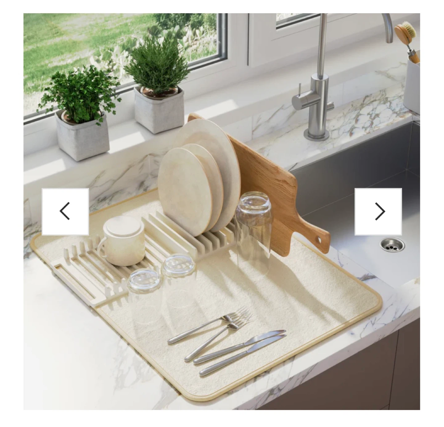 Umbra UDRY Peg Drying Rack with Mat 24 x 18 in