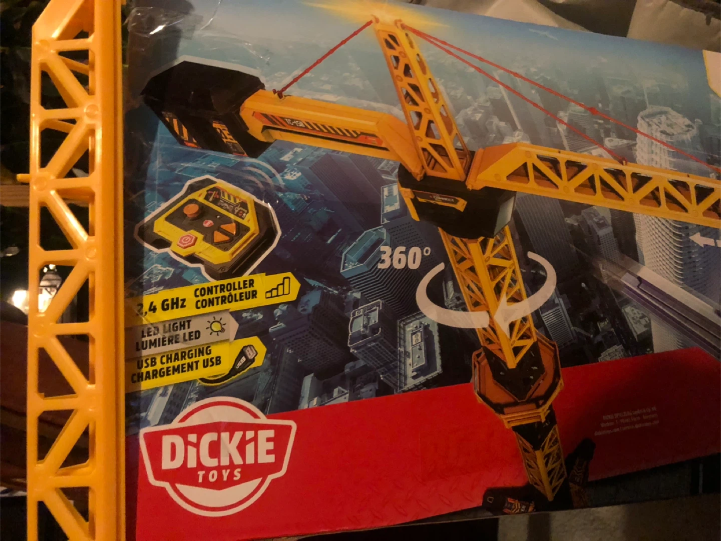 Free Dickie Toys RC Construction Crane Tower