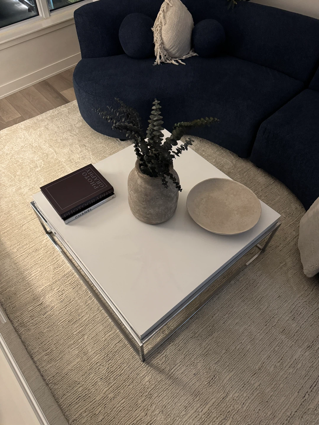 Modern White Square Coffee Table - photo 2