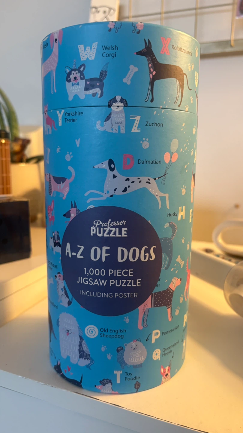 Puzzle A-Z of Dogs 1000 Piece