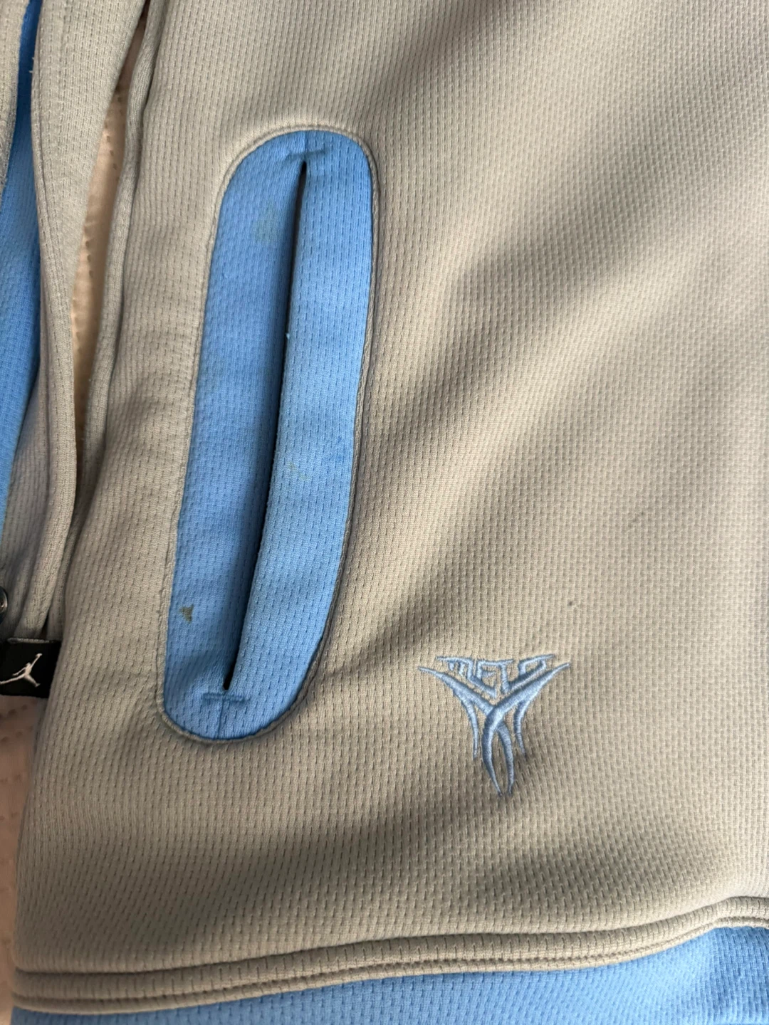 Jordan Zip-Up Hoodie Jacket Gray Blue - photo 3