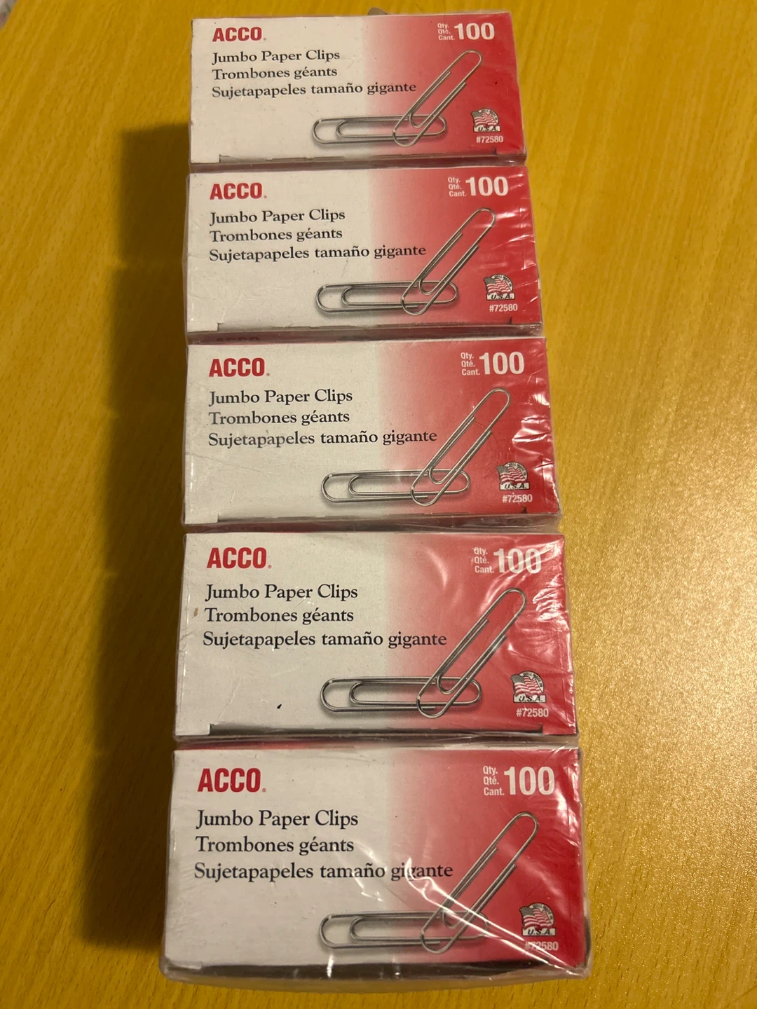 ACCO Jumbo Paper Clips (5 x 100 count) - photo 3