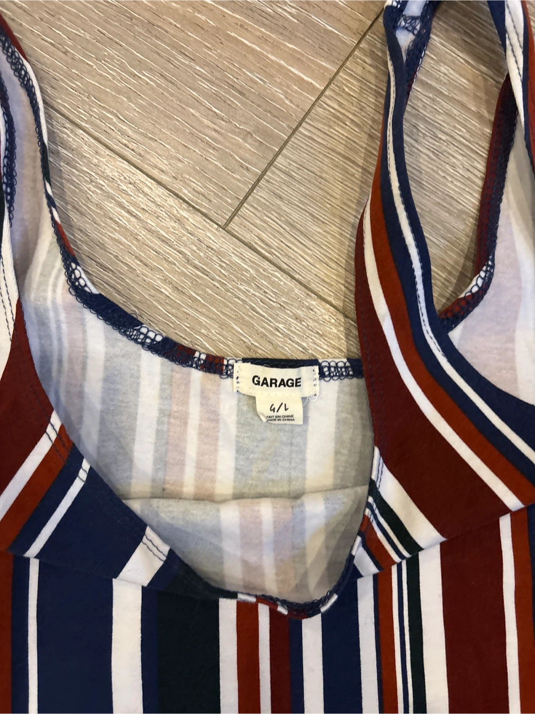 Garage Striped Tank Bodysuit - photo 2