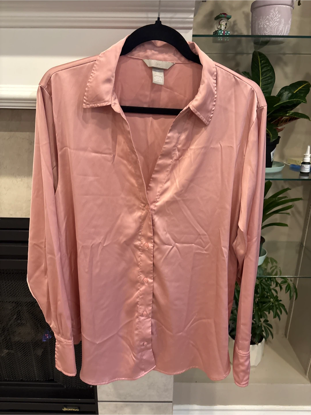 H&M Satin Blouse - Rose Pink - Size L - photo 3