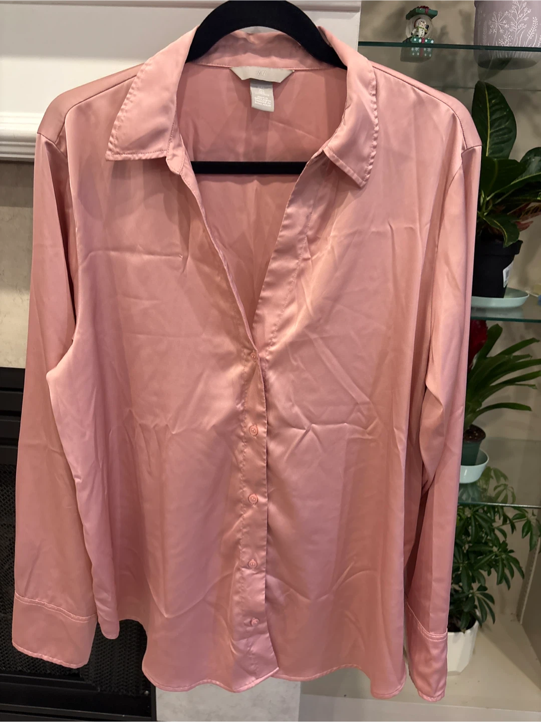 H&M Satin Blouse - Rose Pink - Size L - photo 5