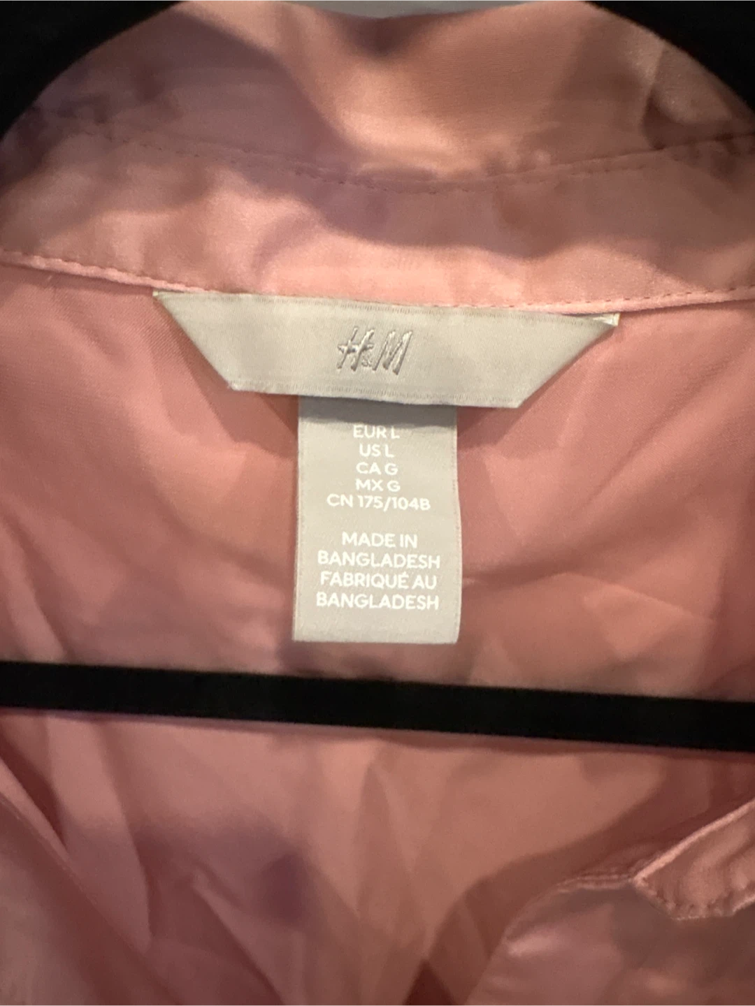 H&M Satin Blouse - Rose Pink - Size L - photo 2