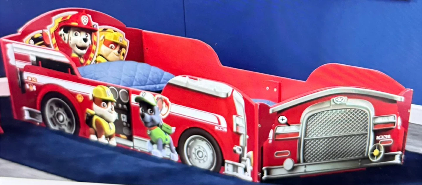 Nickelodeon Paw Patrol Car Toddler Bed with mattress