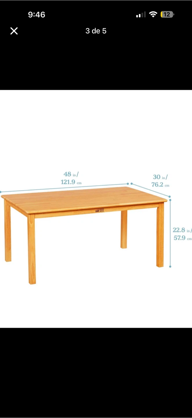 Kids Wooden Table - photo 3