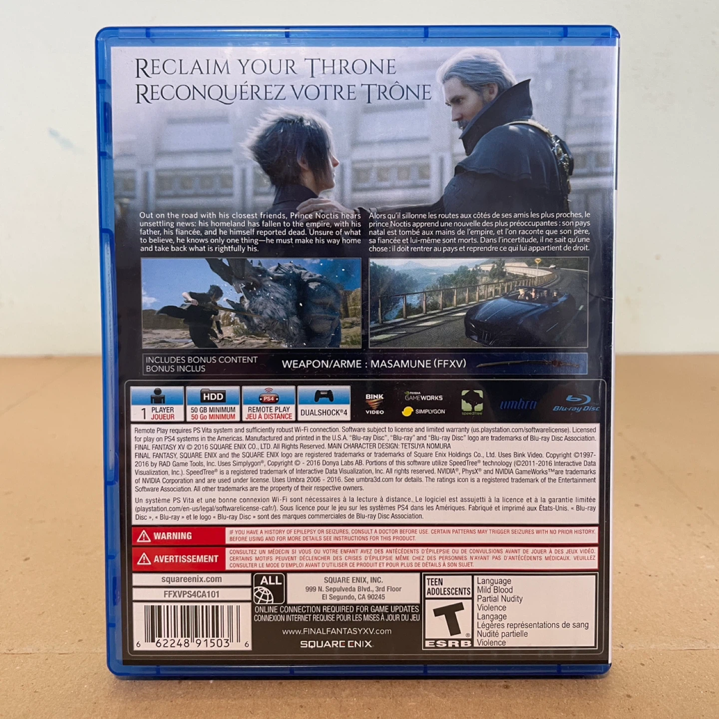 Final Fantasy XV PS4 Game - photo 3