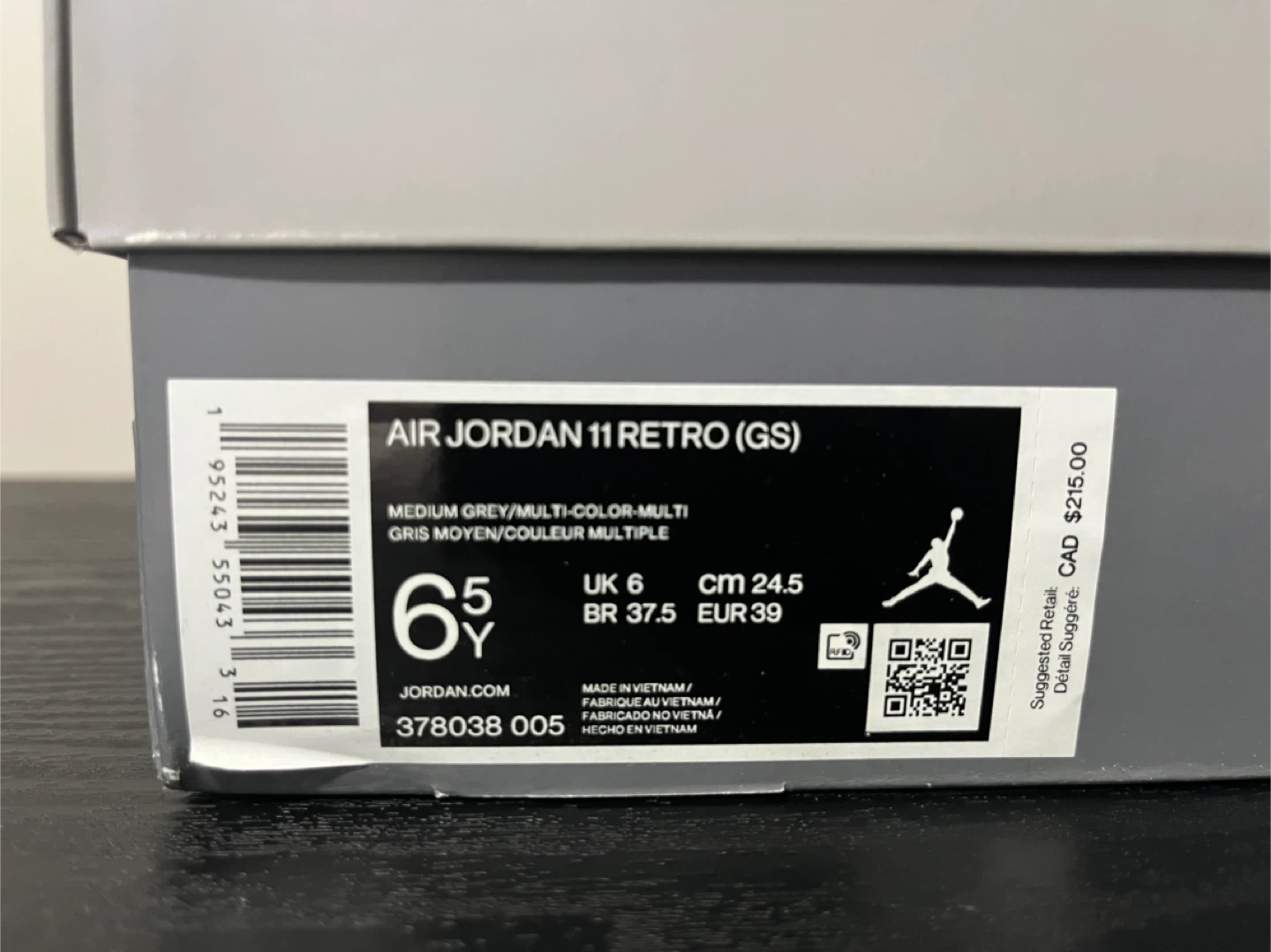Air Jordan 11 Retro (GS) Cool Grey - photo 4