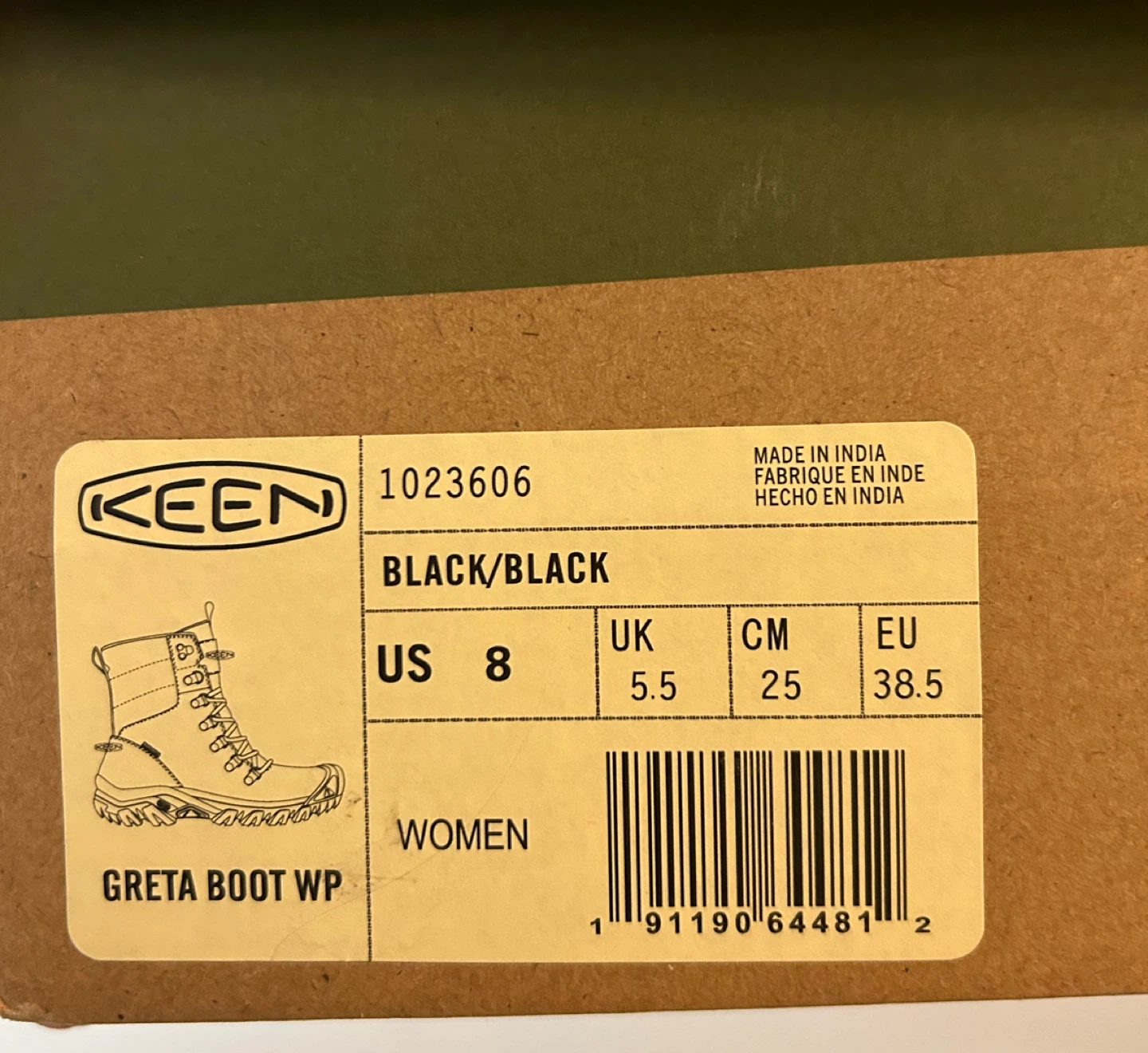 KEEN Women's Greta Waterproof Boot - Black, Size 8 - photo 5