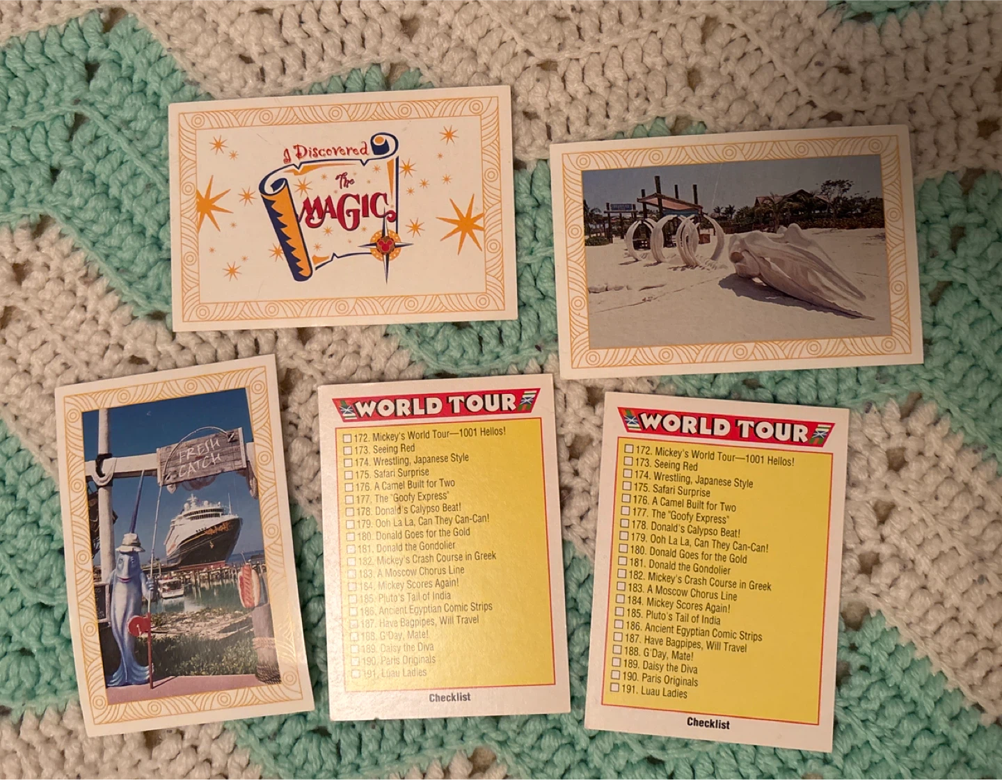 Disney World Tour Trading Cards