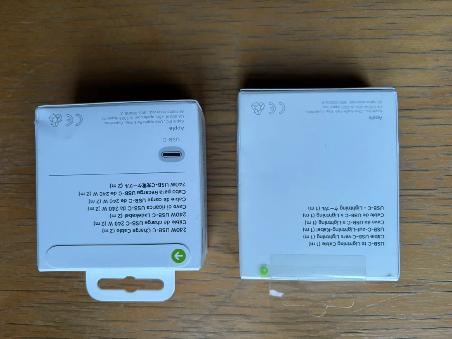 Apple USB-C to Lightning Cable and type c to type c - photo 2