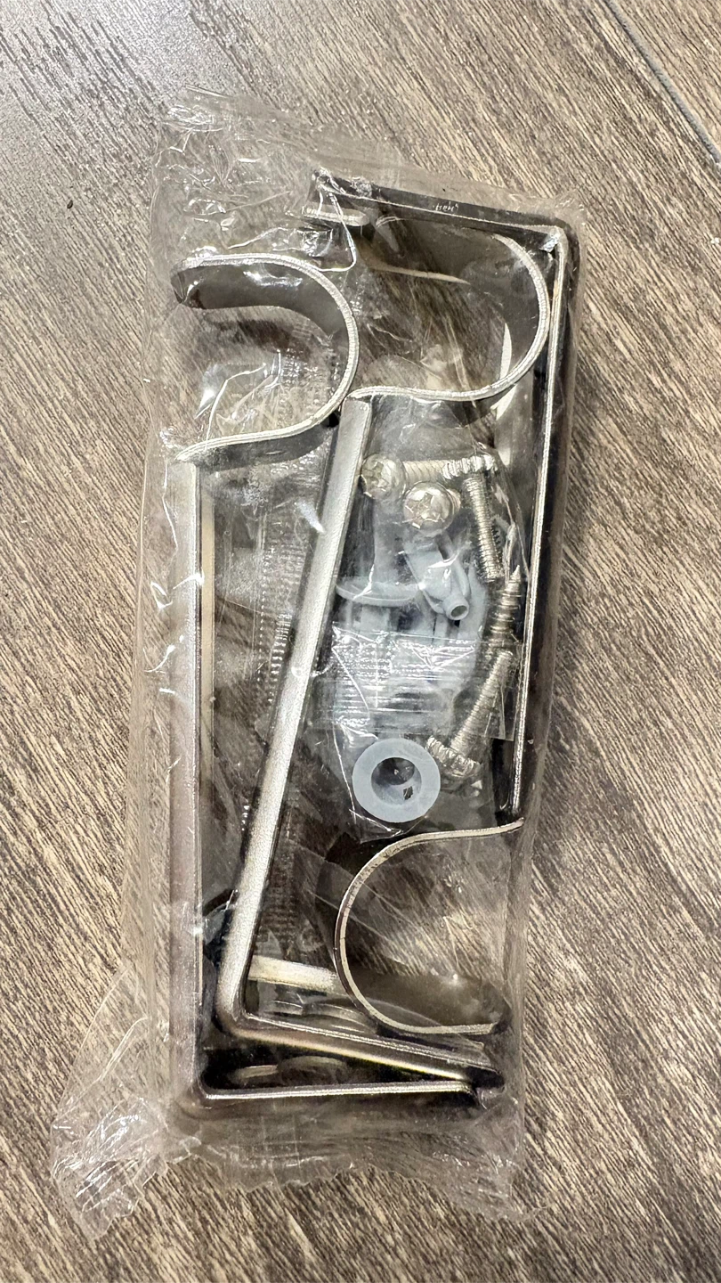 New Curtain Rod Brackets with Hardware