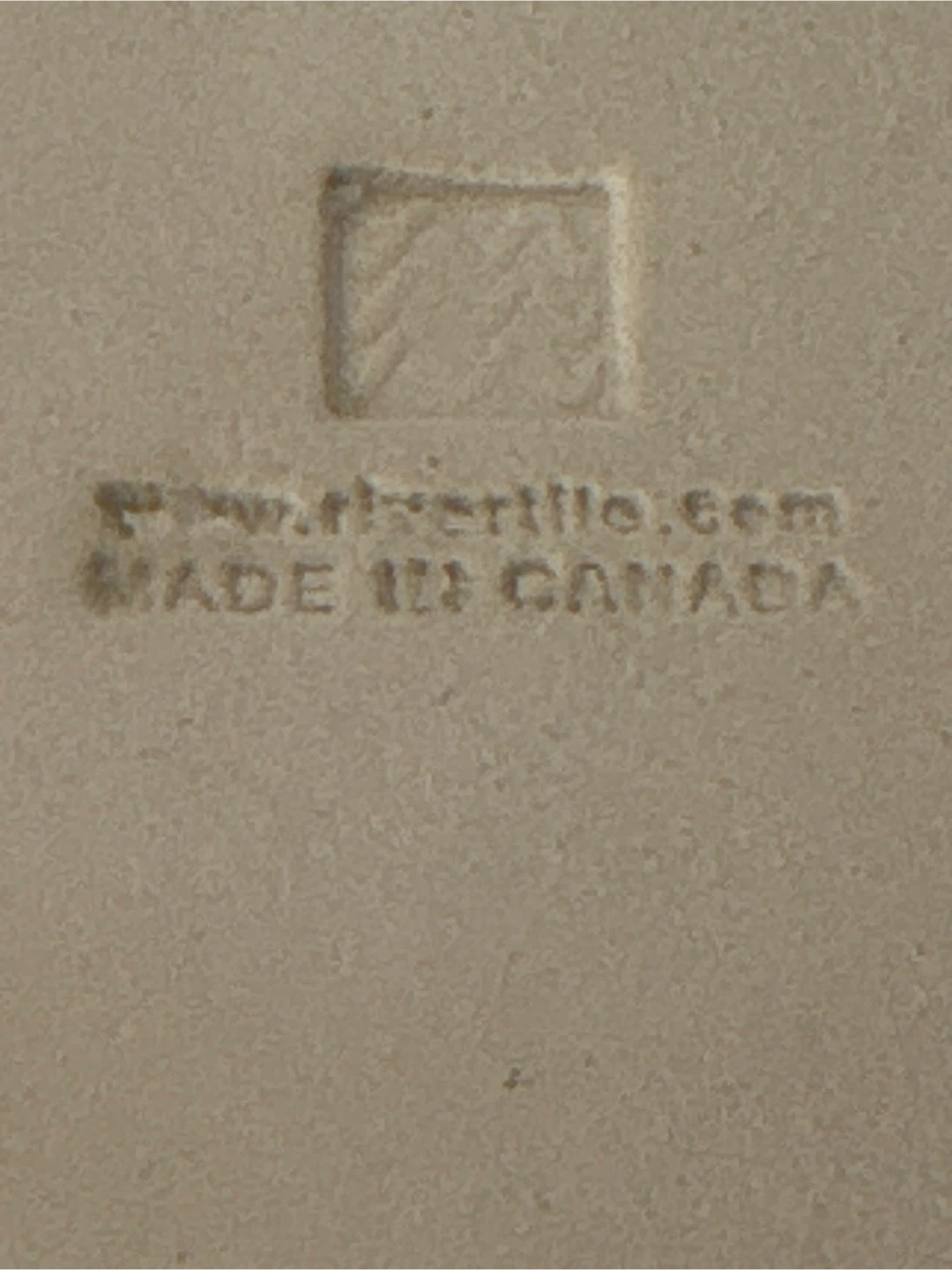 Fern Embossed Ceramic Plate - Made in Canada - photo 2