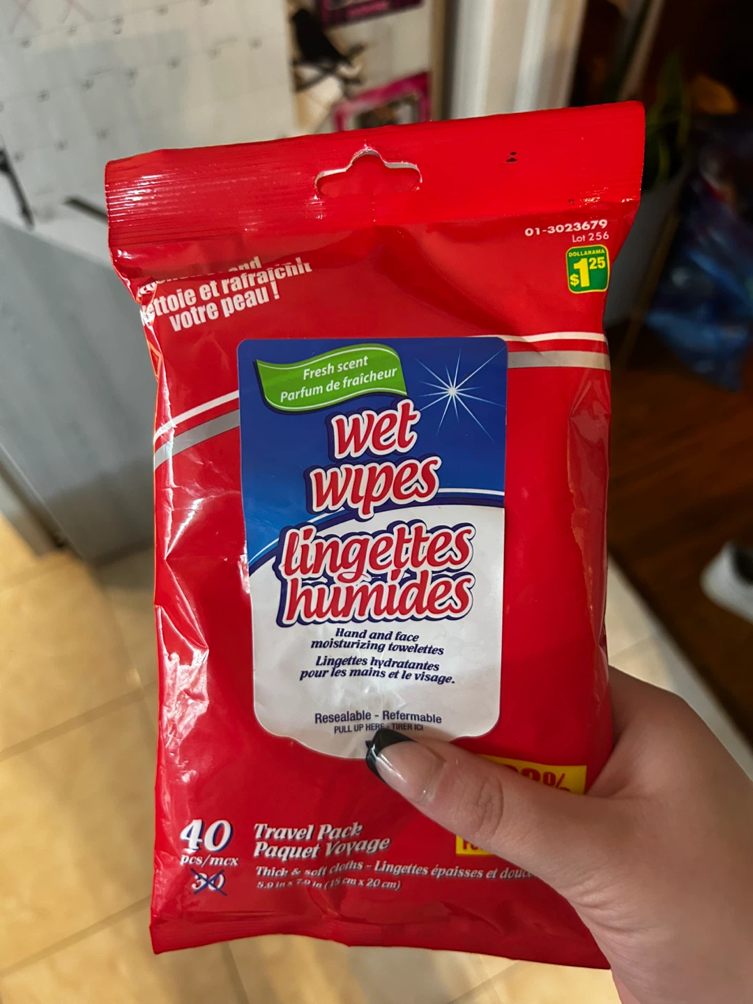 Wet Wipes Travel Pack - 40 Count #freecycle