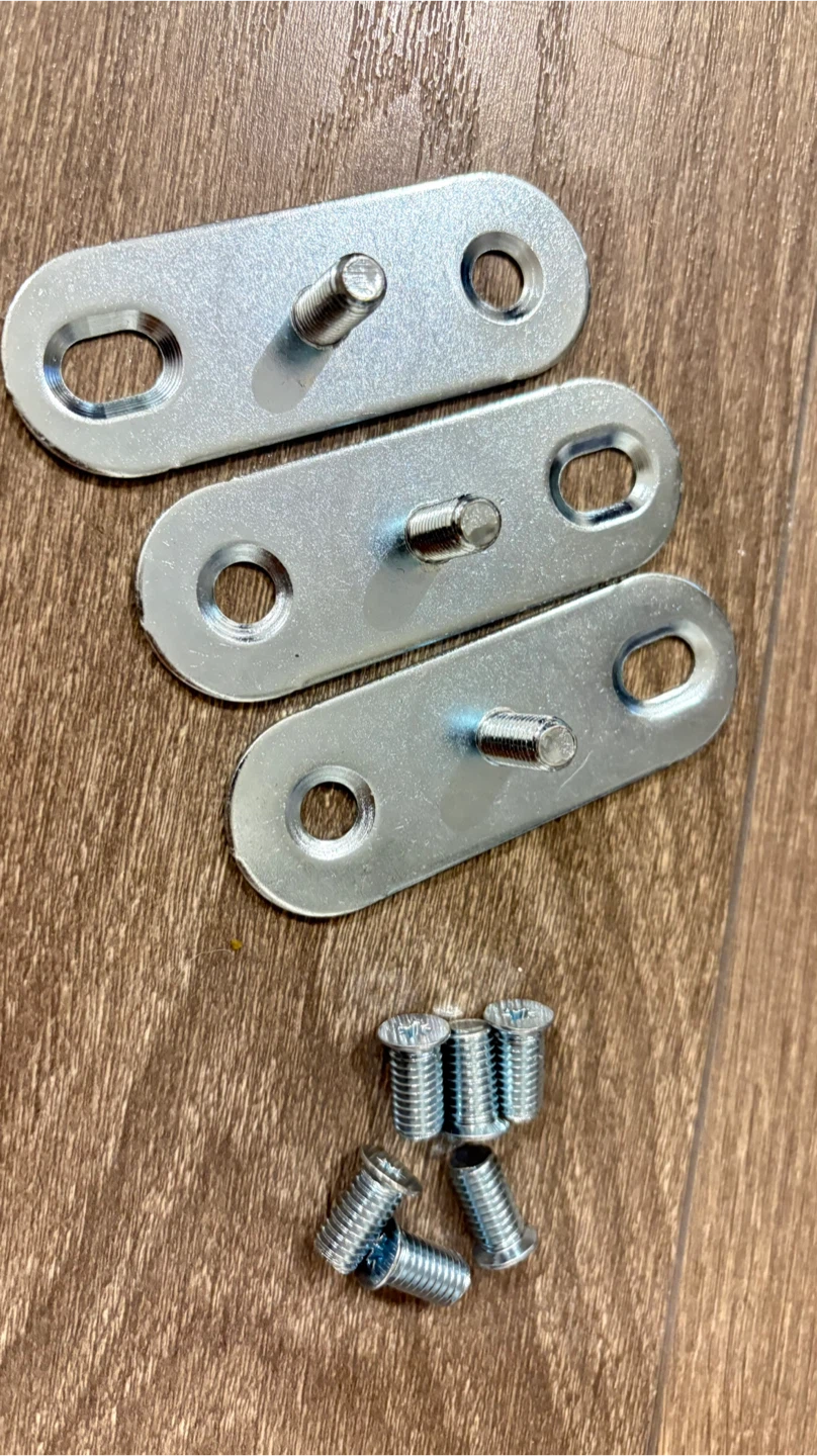 3 Furniture Connector Plates & Screws