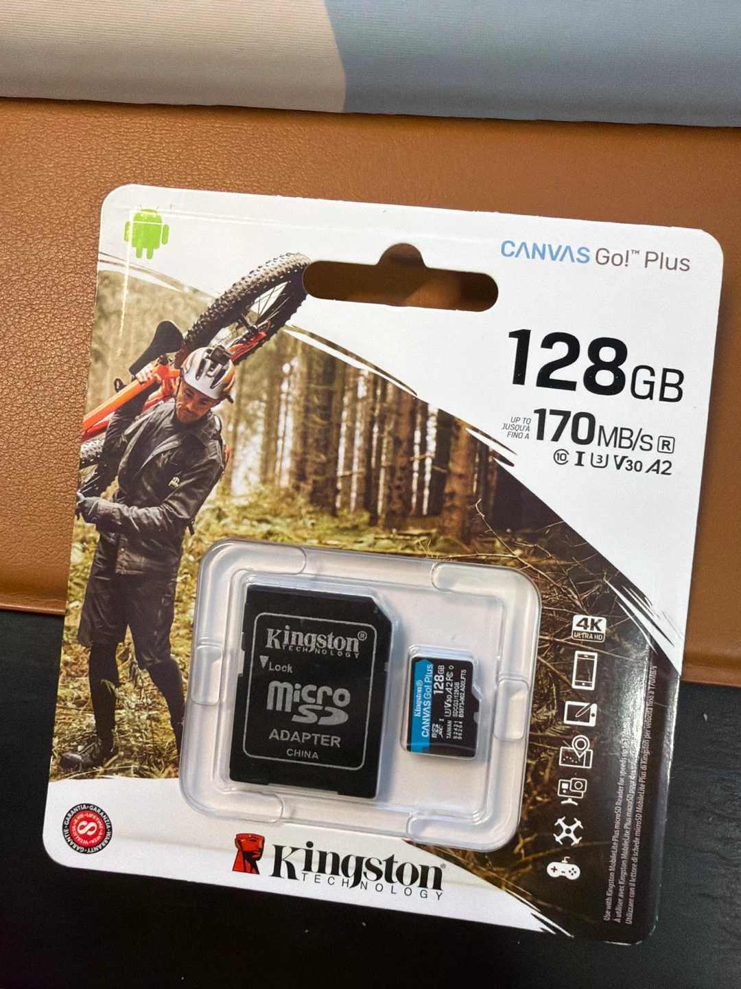 Kingston 128GB microSDXC Canvas Go Plus Memory Card with Adapter