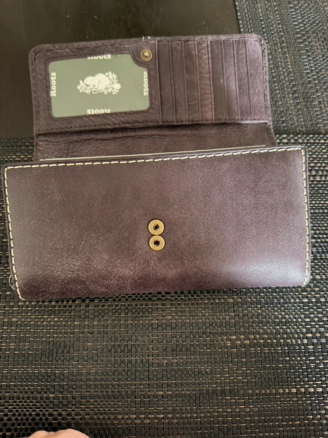 Roots Leather Wallet - Brown - photo 3
