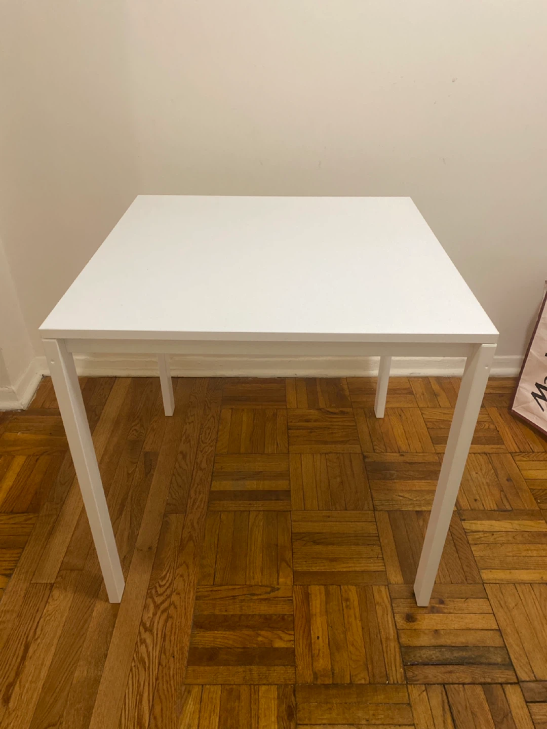 White Square Dining Table - photo 3