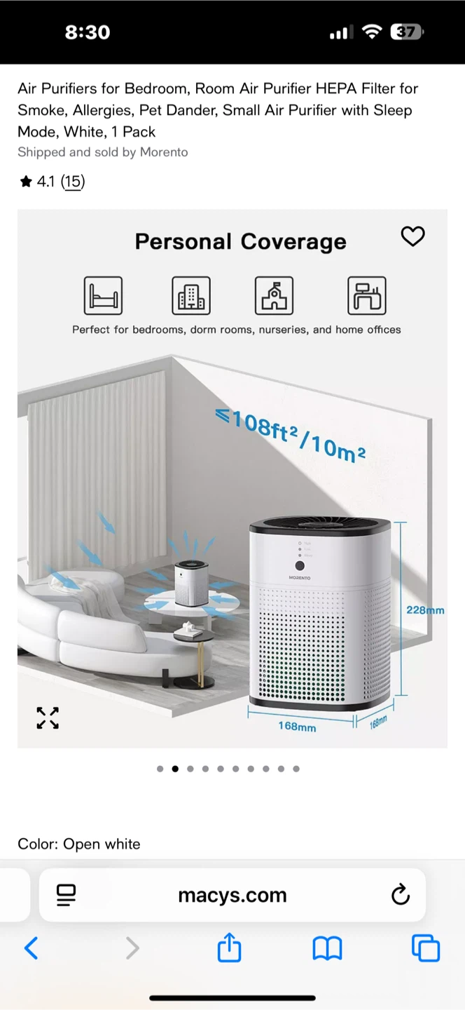 Morento White Air Purifier