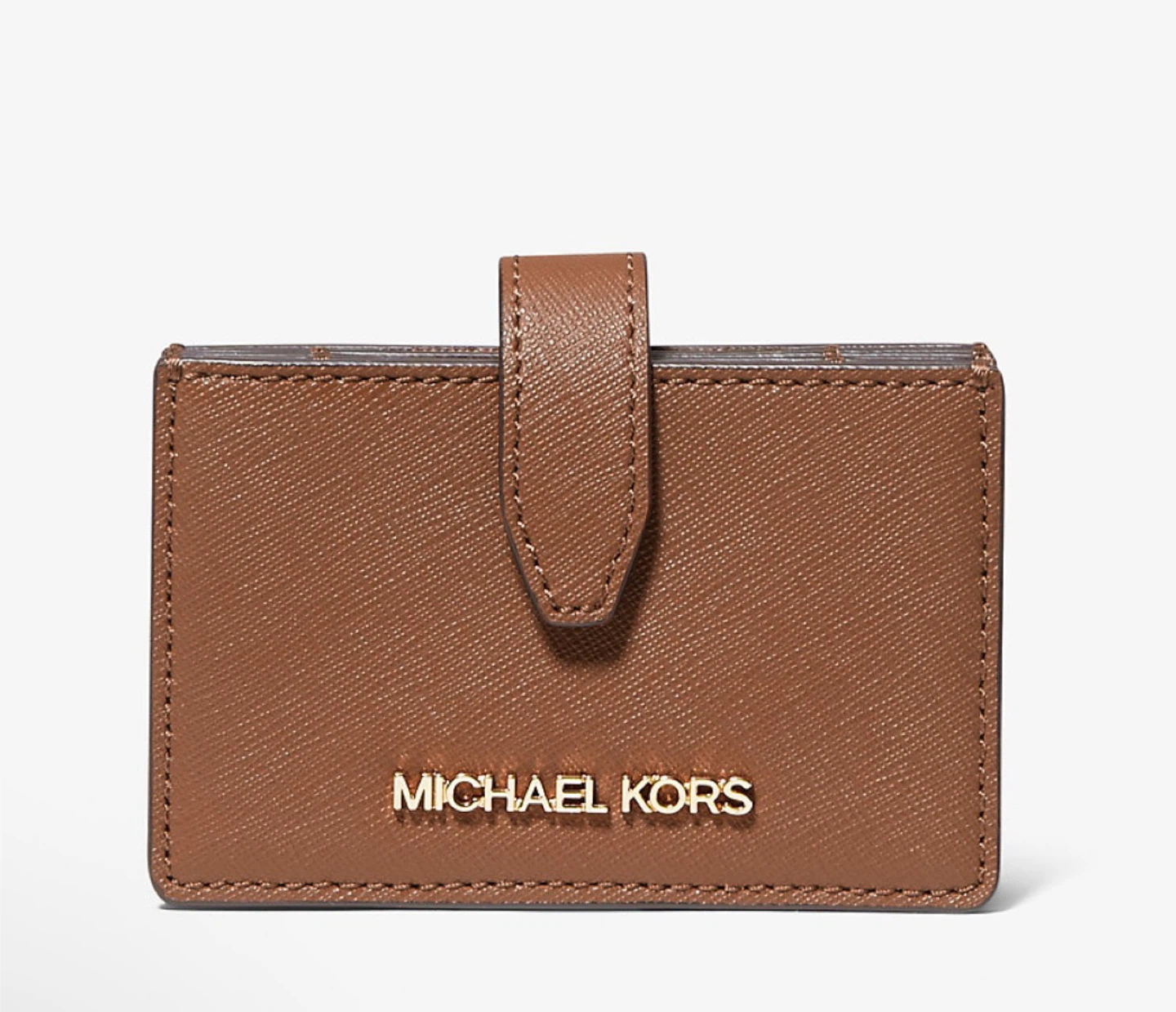 Michael Kors Brown Leather Card Holder