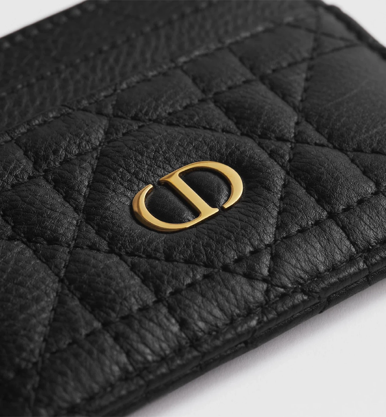 Dior Black Quilted Leather CD Card Holder