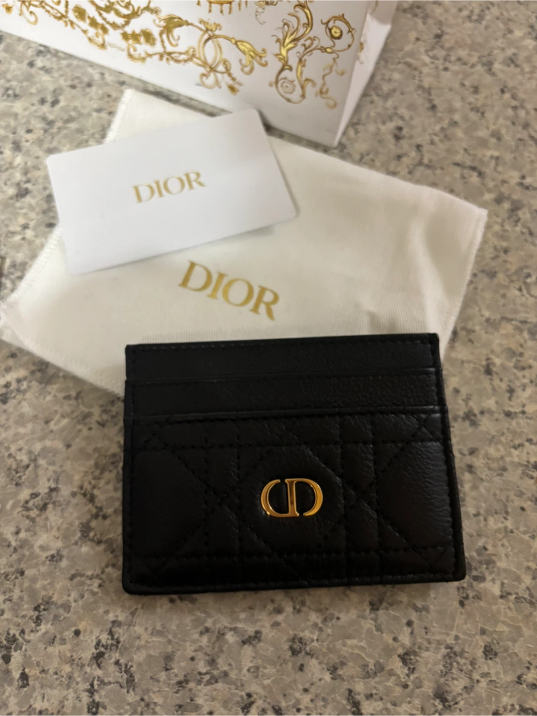Dior Black Quilted Leather CD Card Holder - photo 4