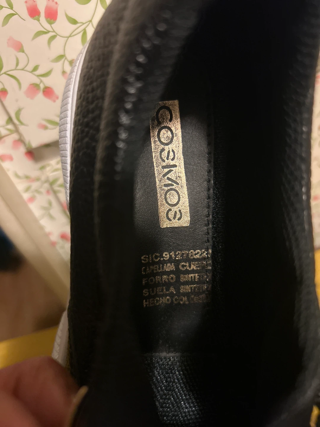 COSMOS Black Faux Leather Lace-Up Sneakers 37 - photo 4