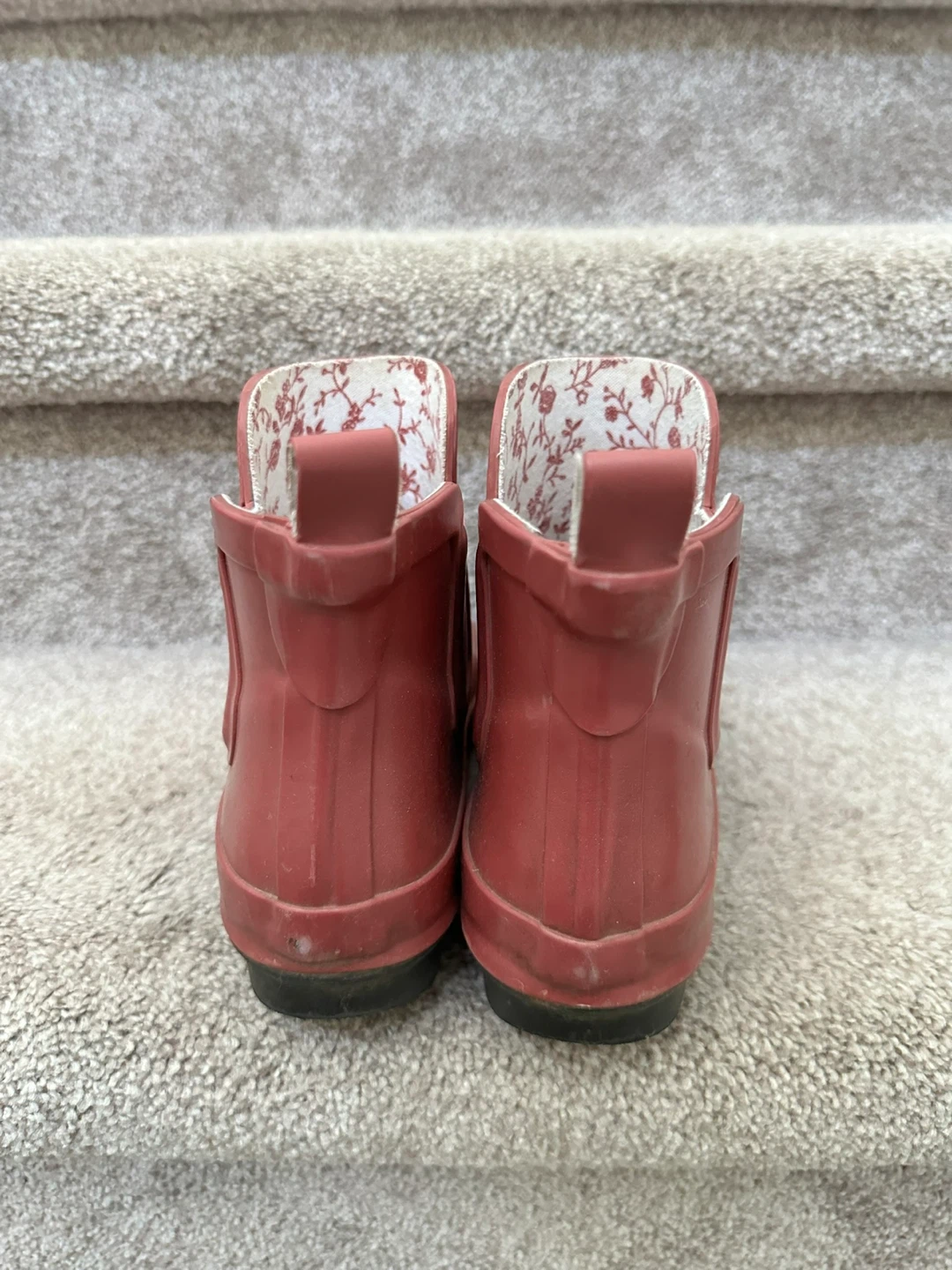 Red Ankle Rain Boots size 6 - photo 5